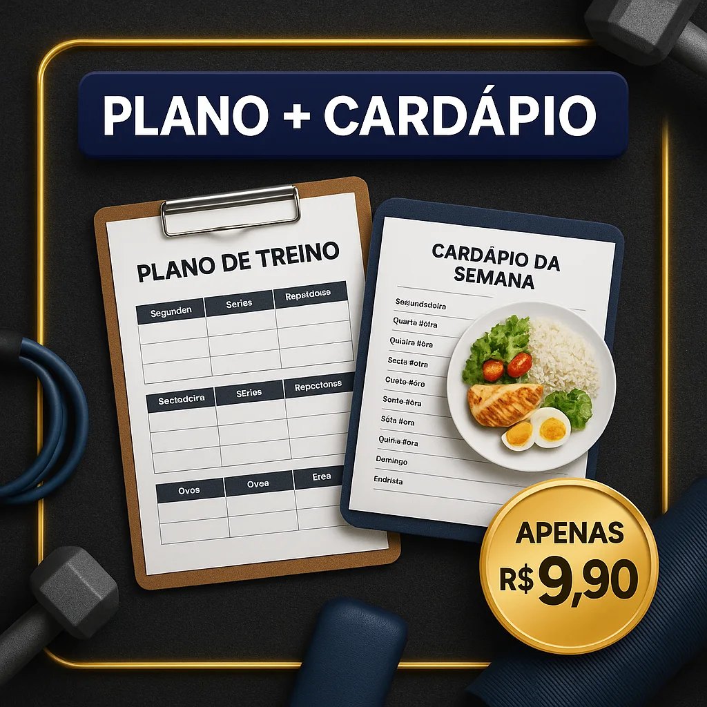 Plano de Treino Personalizado + Cardápio Simples